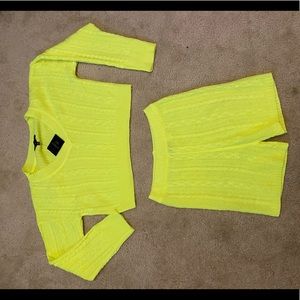 2 piece sweater shorts set